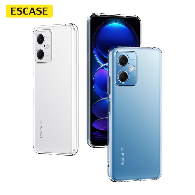 Redmi Note 12 Phone Case, Redmi Note 12 Protective Cover, Shockproof, Transparent, Full Coverage Soft, Ultra-Thin Silicone (With Lanyard Hole)