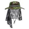 Latest Summer Camo Fisherman Leisure Bucket Camping Hiking Travel Fishing Mountaineering Sombrero Sunshade Bonnie Hat for Women Men