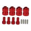 4Pcs Brass Extended Wheel Hubs Combiner for Scx24 Axi00001 RC Car Parts