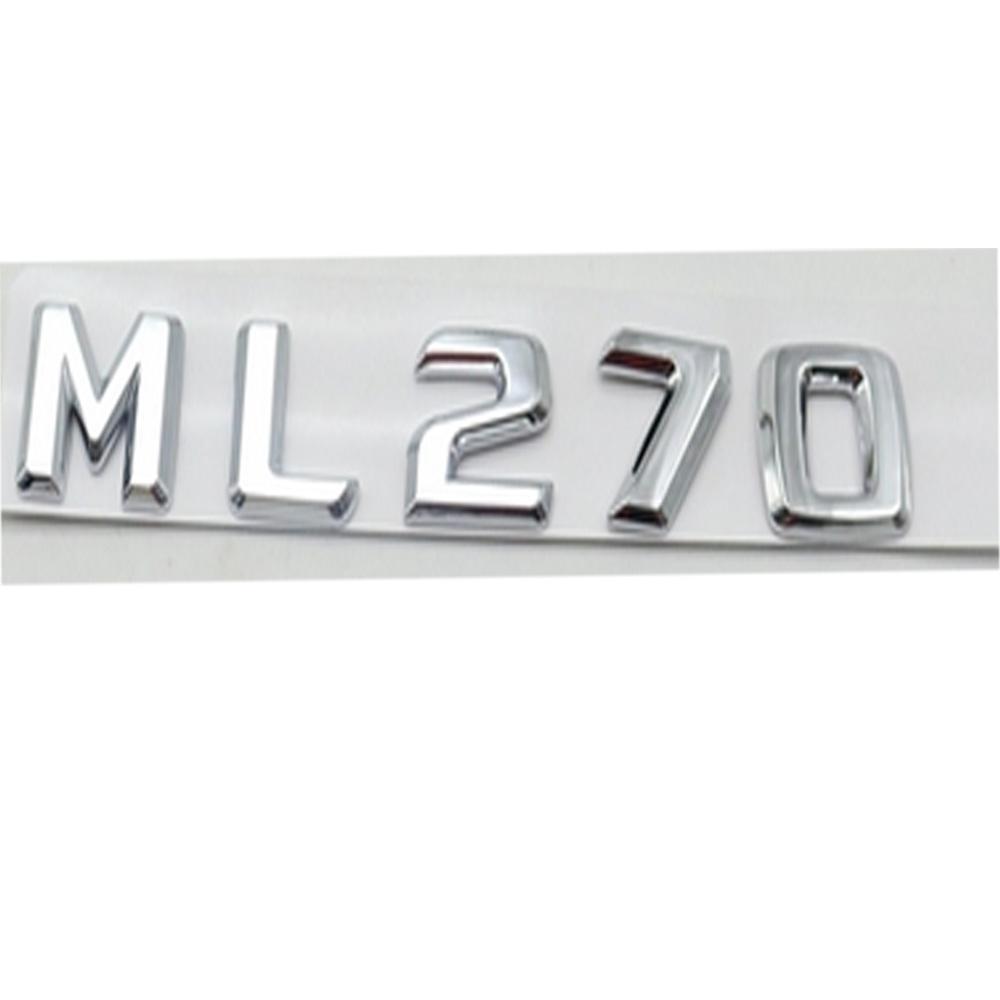 

Car ABS 3D Trunk Logo Letter Badges Sticker For Mercedes Benz W210 W211 E-Class W203 C-Class E270 C270 ML270 Logo Accessories