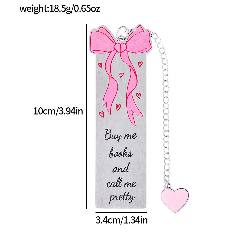 Cute Metal Stainless Steel Bookmarks Reading Lovers Reading Accessories Student Study Stationery Birthday Gift For Friends