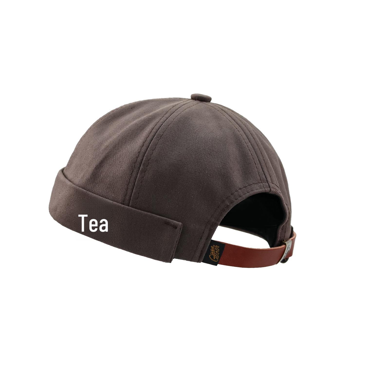 

Ретро-шляпа моряка без полей Tide Brand: Кепка-дыня унисекс в стиле французского гангстера Adjustable серый