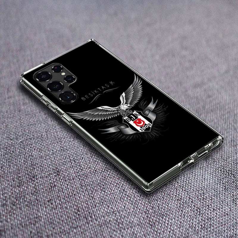Fashion Besiktas BJK Phone Case For Samsung Galaxy S24 S23 S21 S20 FE S22 S26 Ultra S25 Edge S10 Plus Cover Clear TPU Capa Shell
