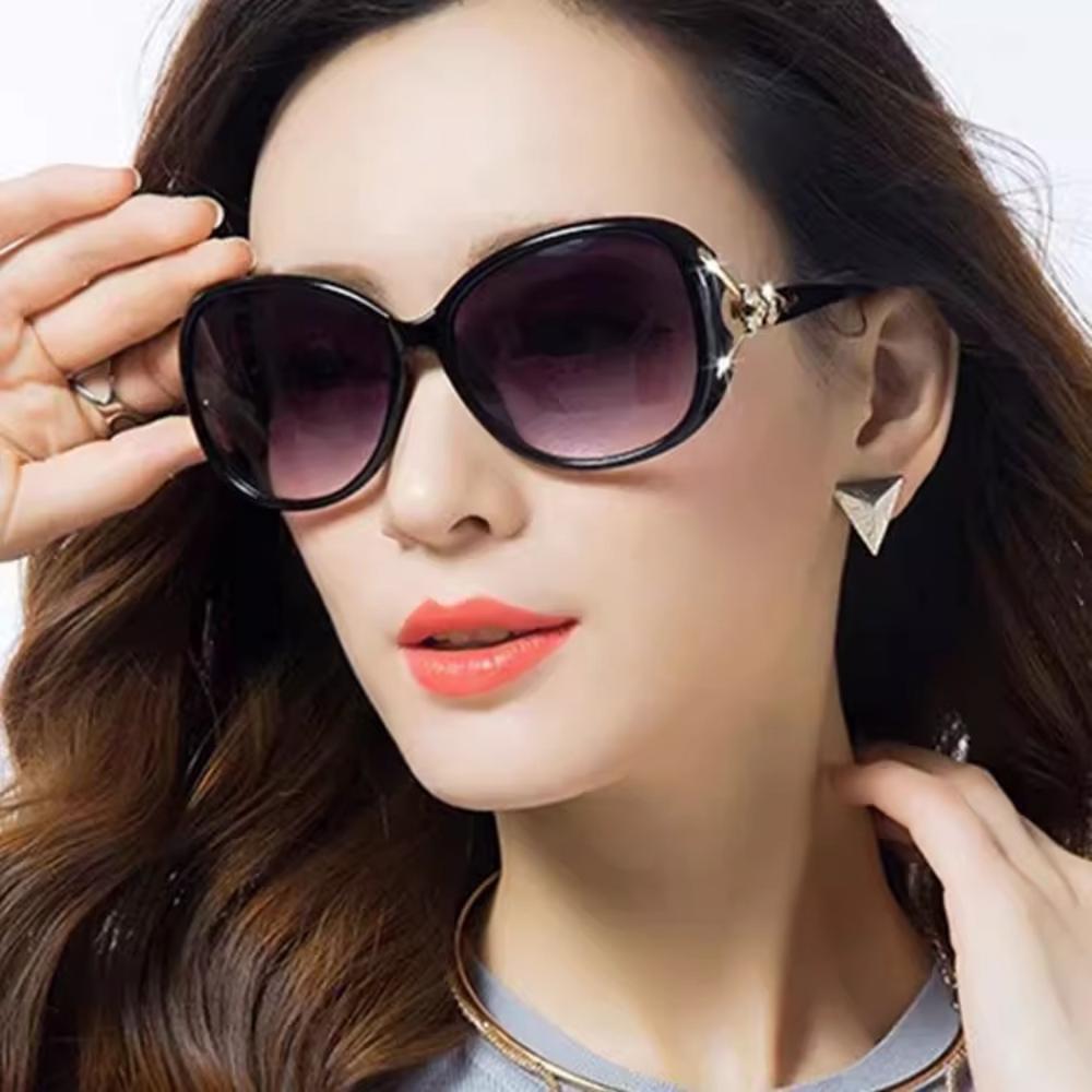 New Sunscreen Glasses Women's Sunglasses Round Face Sunglasses Sunglasses Women's UV Protection Large Frame Square Face Frame