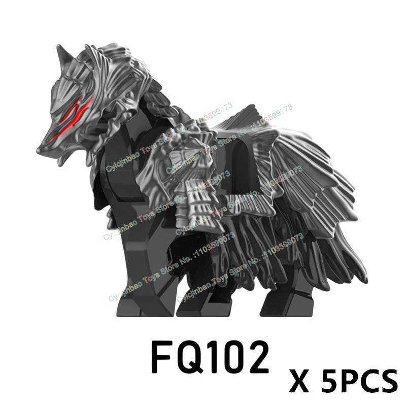 NOVÉ Kreslené Filmové Figurky Příslušenství Válečný Kůň Stavební Kostky Rytíř Těžká Zbroj Meč Zbraně Hračky pro děti dárky