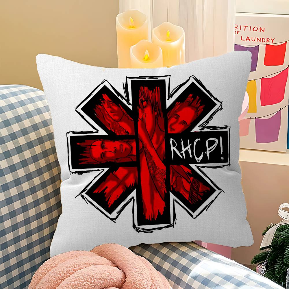 Popular Rock Band Red Hot Chili Peppers Cushion Cover Pillow Cover Decor Pillowcase Printed Cushion Case for Couch