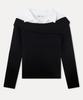 MIXXO Off-Shoulder Shirt Collar Pullover_Miwkafv21T Miwkag36Qt