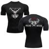 Compression Shirt Men's Sportswear Sweat-Resistant Fitness Running Tight Gym Quick-drying Sports T-shirt Summer Breathable Sweatshirt Elastic Top