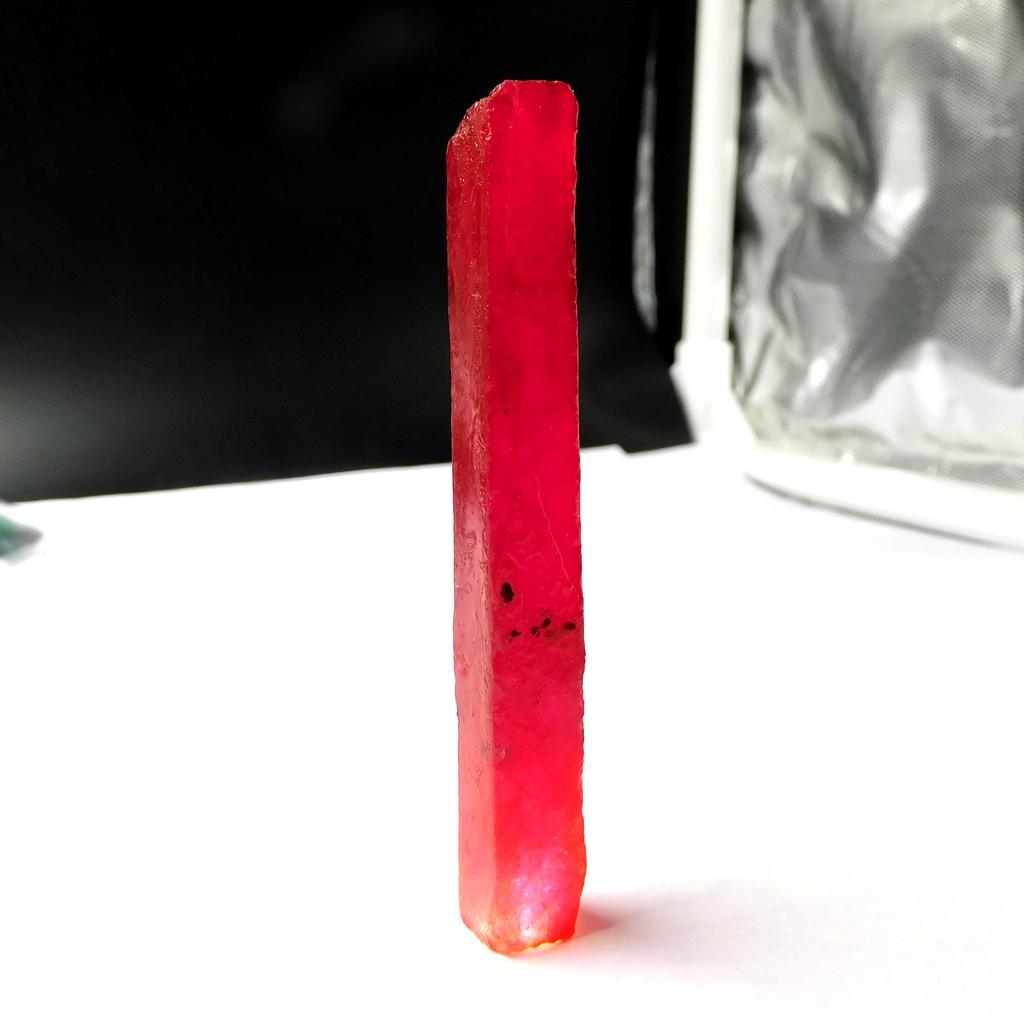 78.75 Ct Rubin Roșu Autentic Natural Rar Netăiat Brut Piatră Prețioasă Liberă Brută CERTIFICAT AM-607