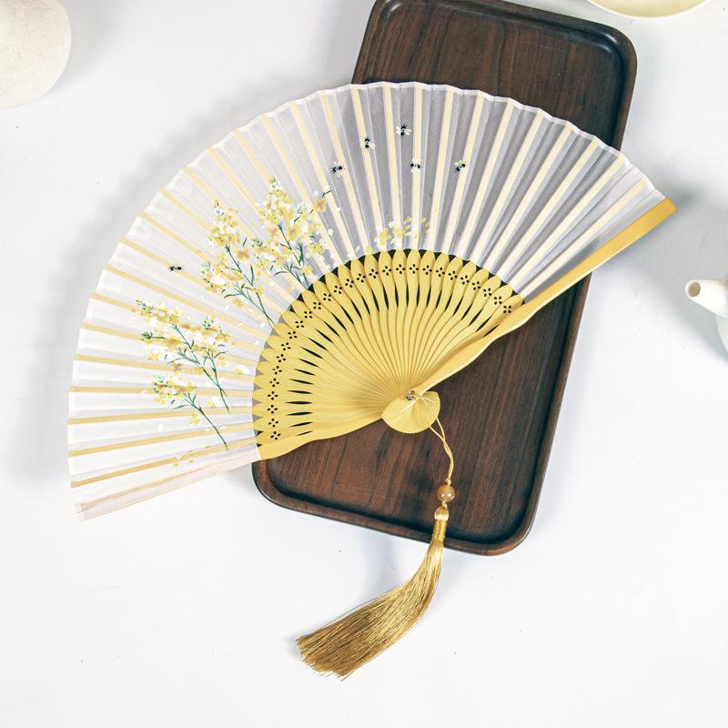 Gradient Cheongsam Style Hanfu Dance Folding Fan