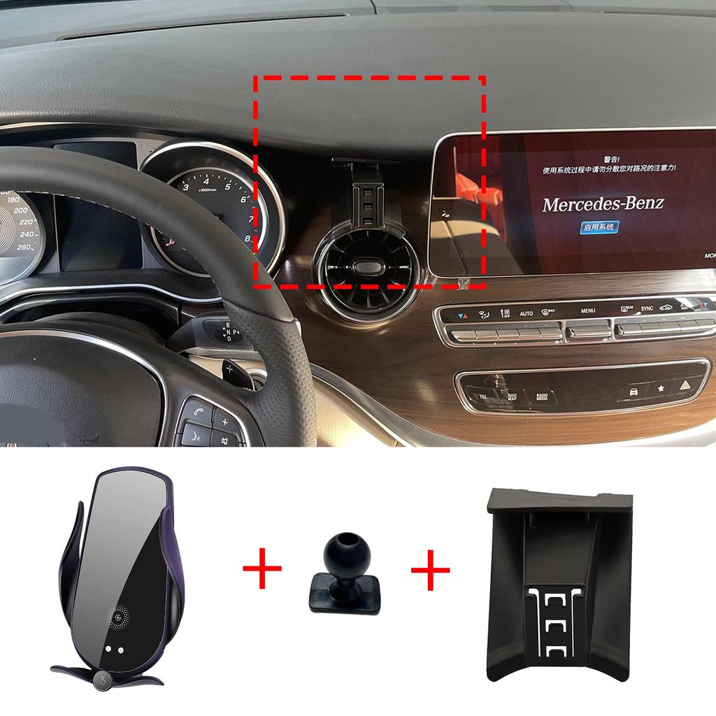 Car Mobile Phone Holder Accessories for Mercedes Benz V250 V260 W447 V Class 2016~ GPS Bracket Navigation Stand Auto
