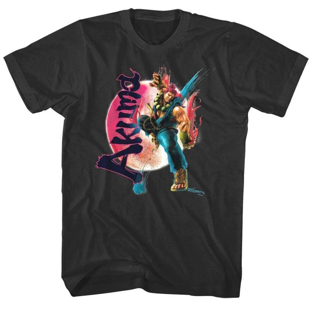 Street Fighter Akuma Rising Sun Men s T Shirt S