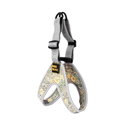 Need the Pet Easy Pattern Dog Harness, Flower Yellow