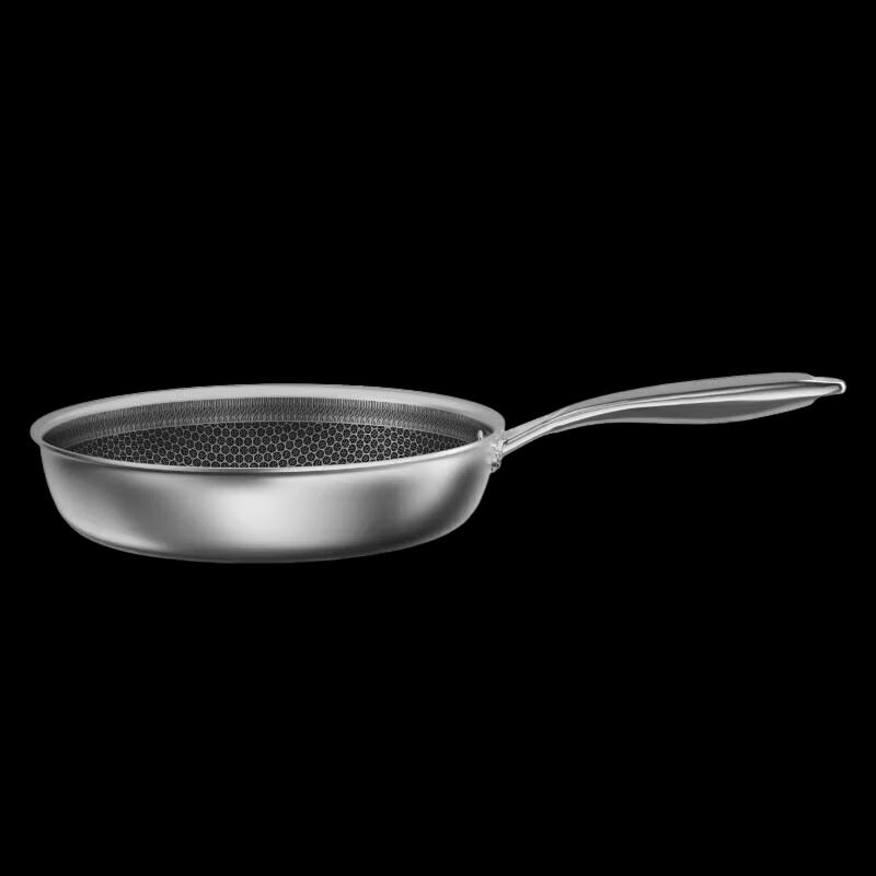 Kangbach 28cm 304 Stainless Steel Honeycomb Frying Pan