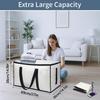 Heavy Duty Moving Bag Large Capacity Storage Tote with Reinforced Handles Zippered Moving Box with Label Pocket for Clothes Blankets Packing