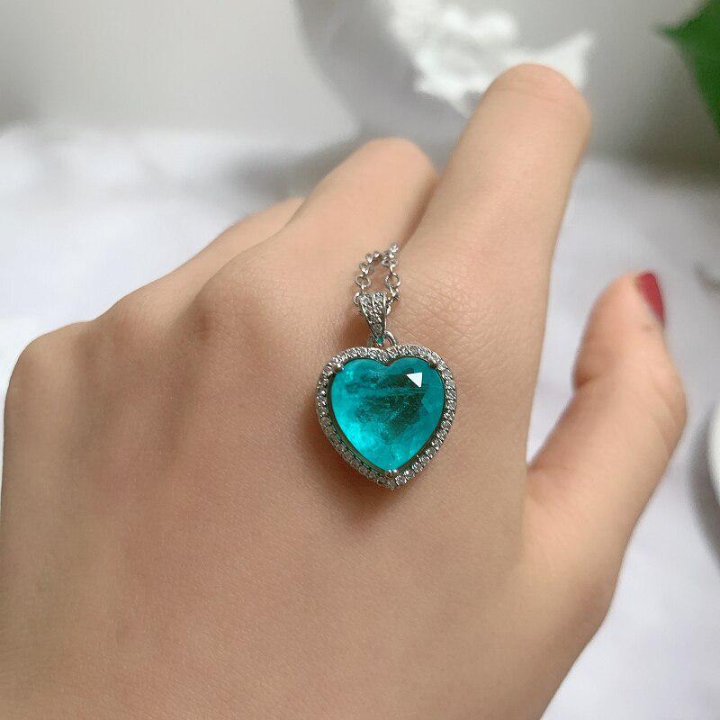 Lindon Necklace 12*12mm Heart Shaped Pendant Fashion Jewelry For Female Wedding Party