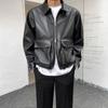 Leather Jacket Men's Spring and Autumn New Casual Lapel Motorcycle Jacket Korean Style Trendy Handsome Versatile Jacket