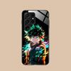 MHA Izuku Deku Mobile Phone Case for Samsung Galaxy S26 S25 S24 S23 S22 S21 S20 Note20 Plus FE Ultra Glass Colorful Cover Cover