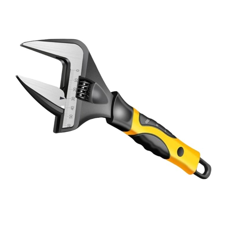 Large Jaw Adjustable Wrenches Stainless Steel Spanner for Various Nut Size High Torque and Grip Alloy Steel Construction