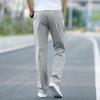 Men's Plus Size Cotton Casual Pants - Spring/Autumn 2025, Loose Straight Leg with Winter Velvet Lining