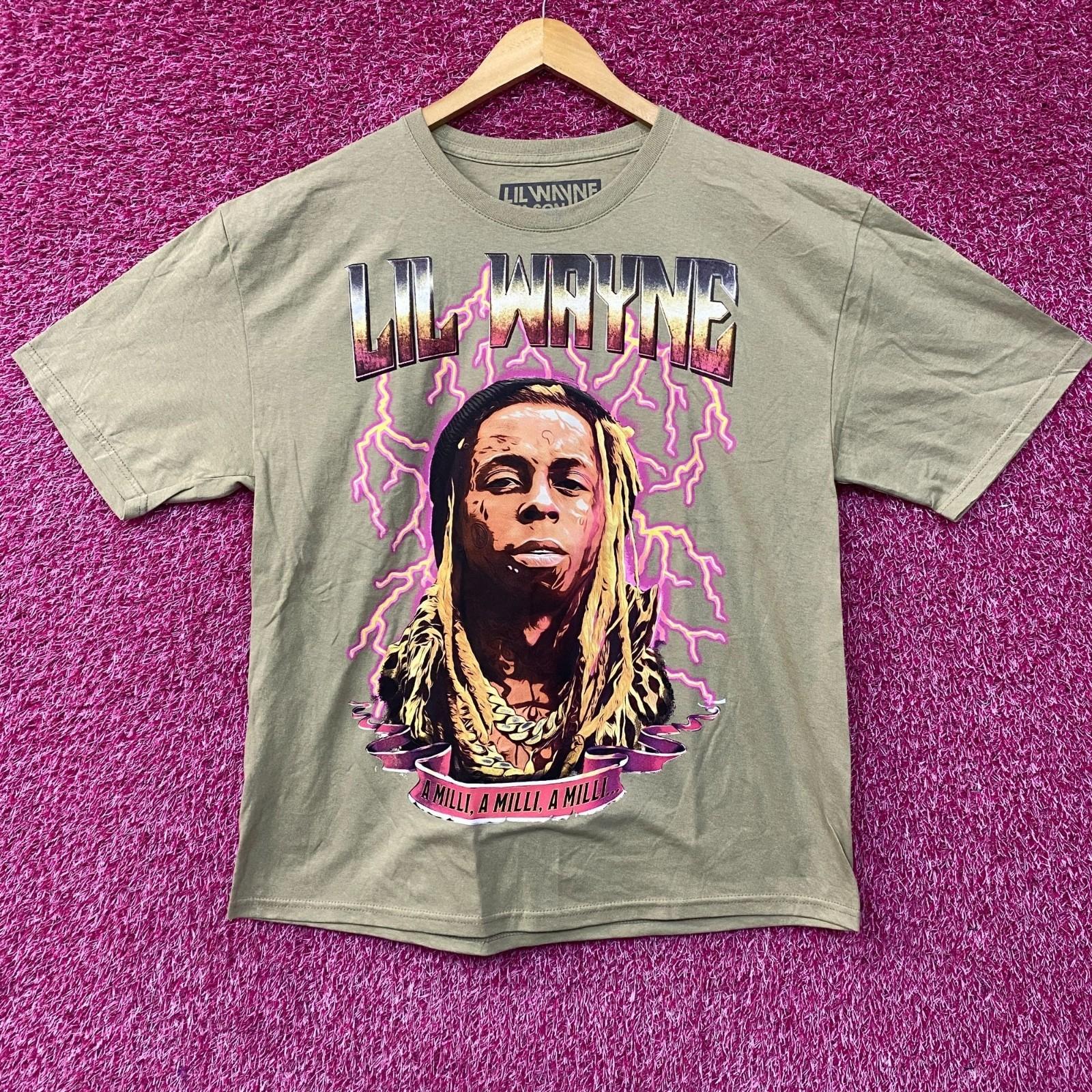 Lil Wayne Tha Carter III A Milli Graphic Design Tan 100% Cotton T-shirt Mens Tees Top 4XL