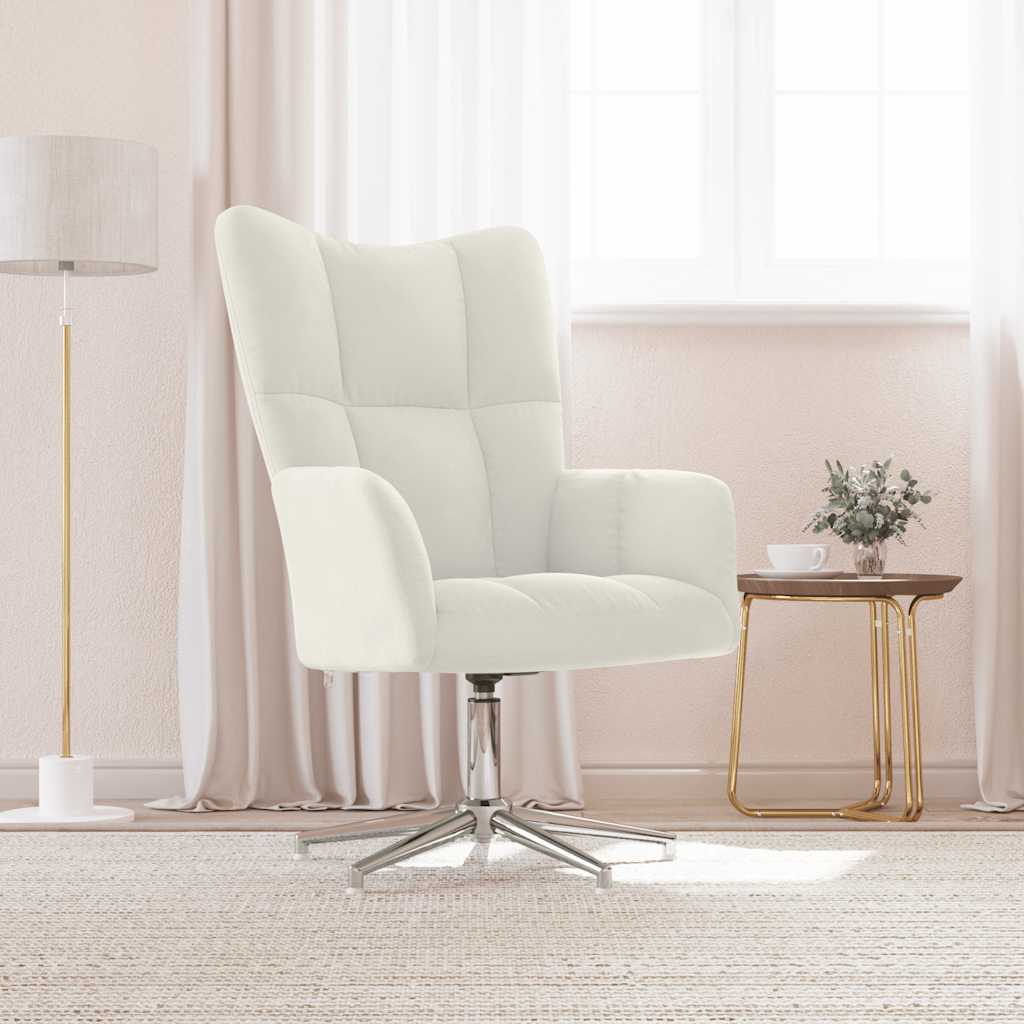 Relax Chair Cream White Velvet