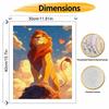 Disney Lion Painting Kit Canvas Motivational Art DIY Home Decor Gift for Him