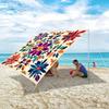 1Pc Bohemian Mandala Pattern Gradient Color Outdoor Sunshade - Thickened For Sun Protection, Easy To Install And Store, Suitable For 6 People, Ideal