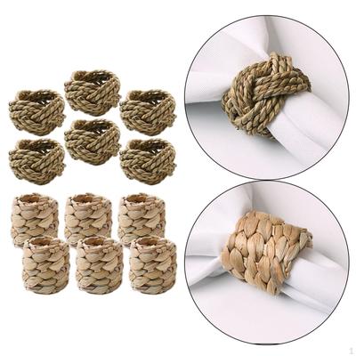 12pcs Handmade Napkin Rings Holder for Gathering Kitchen Dinner Table