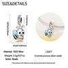 Creative Copper Metal Colorful Cute Bee Charm Bead Component Compatible With Bracelet High Quality Fine Jewelry Women's Outing Trendy Fashion High