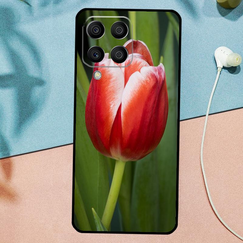 Tulip Flower For Samsung Galaxy M14 M34 M54 M20 M06 M16 M12 M13 M15 M35 M55 M33 M53 M21 M31 M32 M52 Case