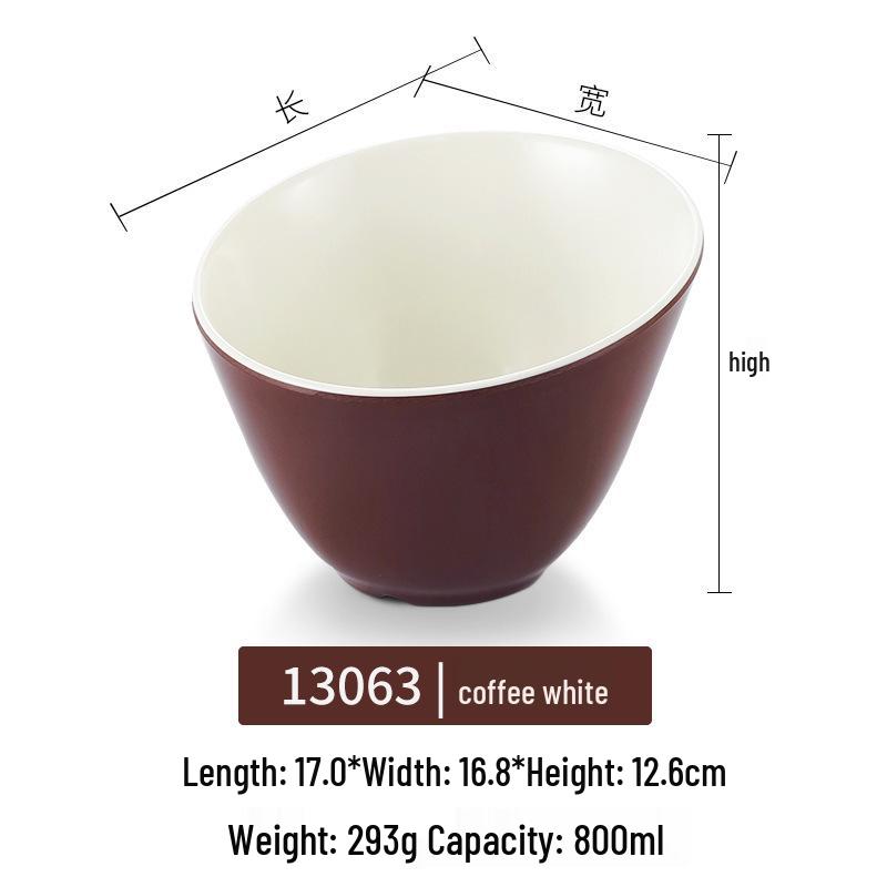 Melamine Rectangular Plate for BBQ & Side Dishes - Imitation Porcelain Tableware