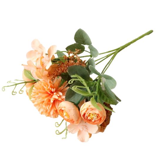 1 kytice Fantastická umělá květina Neblednoucí roztomilé svatební rekvizity Falešná kytice květin