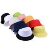 New Product Fashion Unisex Reversible Cotton Sunshade Large Brim Bucket Hat Custom Reversible