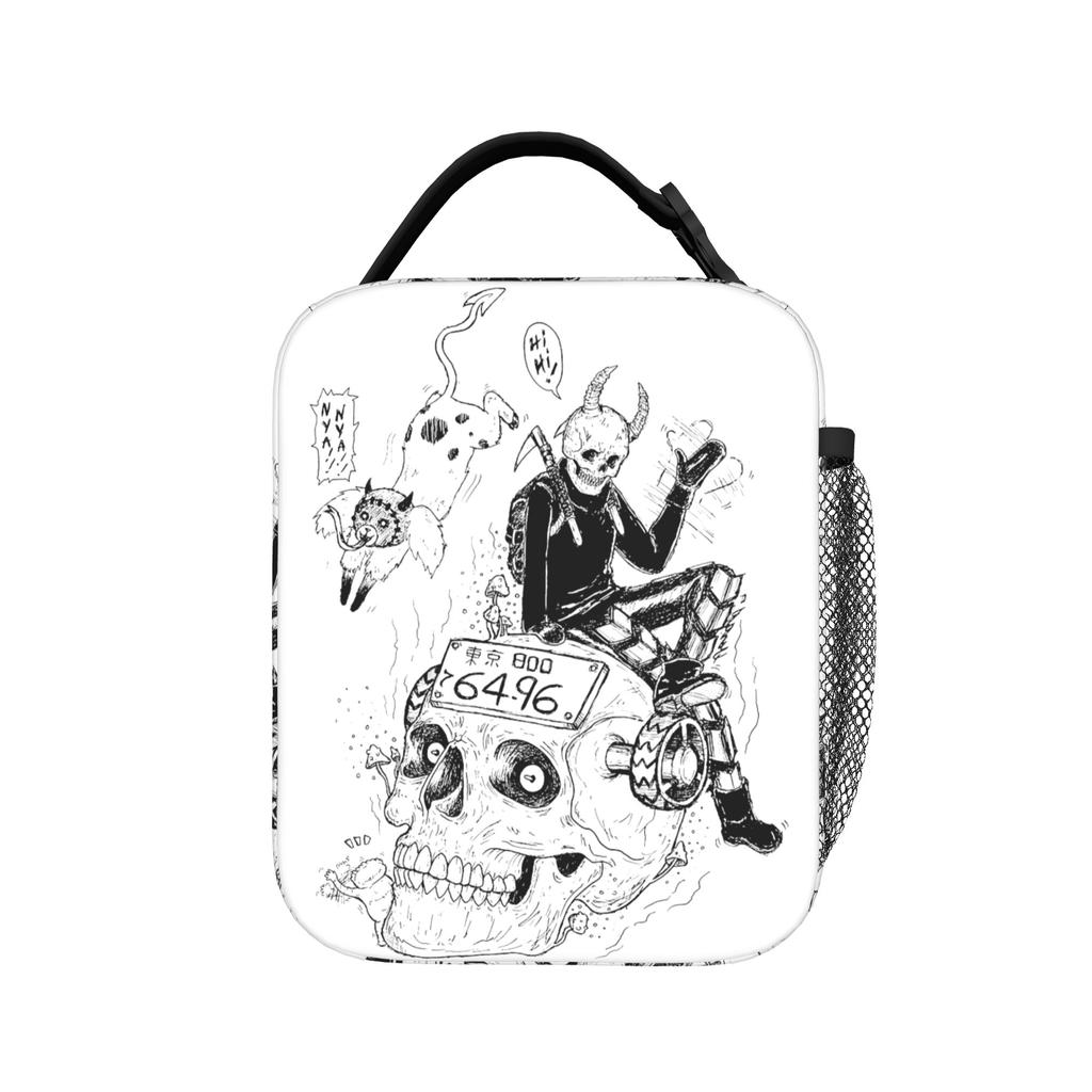 Dorohedoro Ebisu Kikurage Insulated Lunch Bag Leakproof Anime Reusable Thermal Bag Tote Lunch Box Work Outdoor Men Women