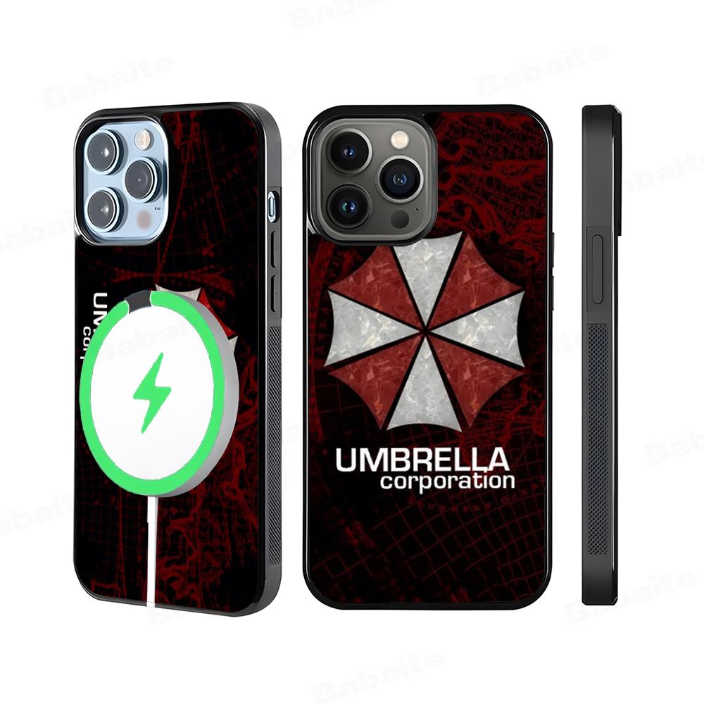 Resident Evil Umbrella Phone Case Magnetic Case For iPhone 16 14 13 12 11 15 Pro Max Plus For Magsafe Wireless Charge Cover