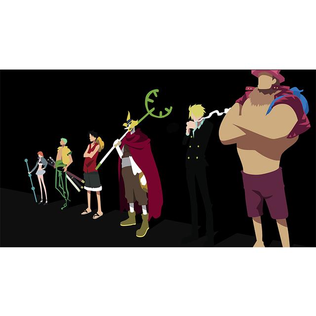 Klasické japonské anime One Piece Luffy Malba na plátno Umělecké plakáty Reprodukce Obrázky postav do pokoje Domácí dekorace Anime Plakát Bez rámu