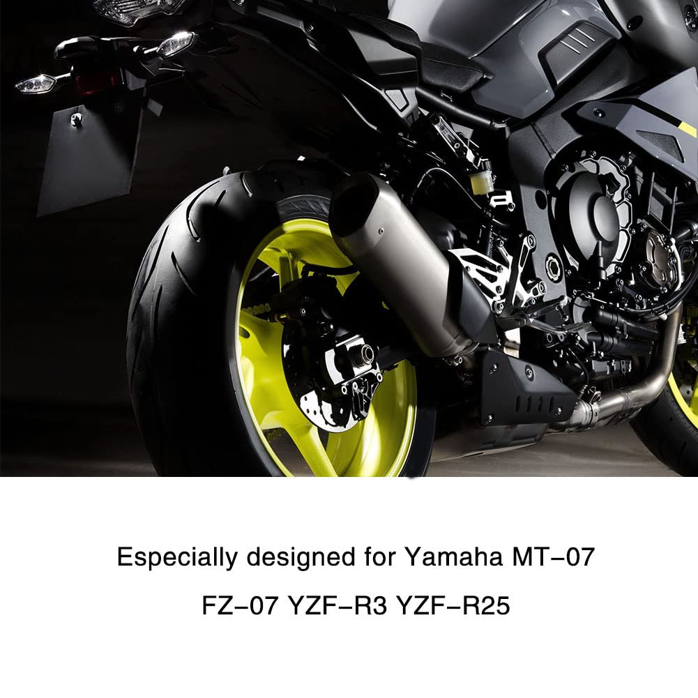 Akozon Motorcycle LED Tail Light with Turn Signals for Yamaha MT-07, FZ-07, YZF-R3, and YZF-R25 (Red)