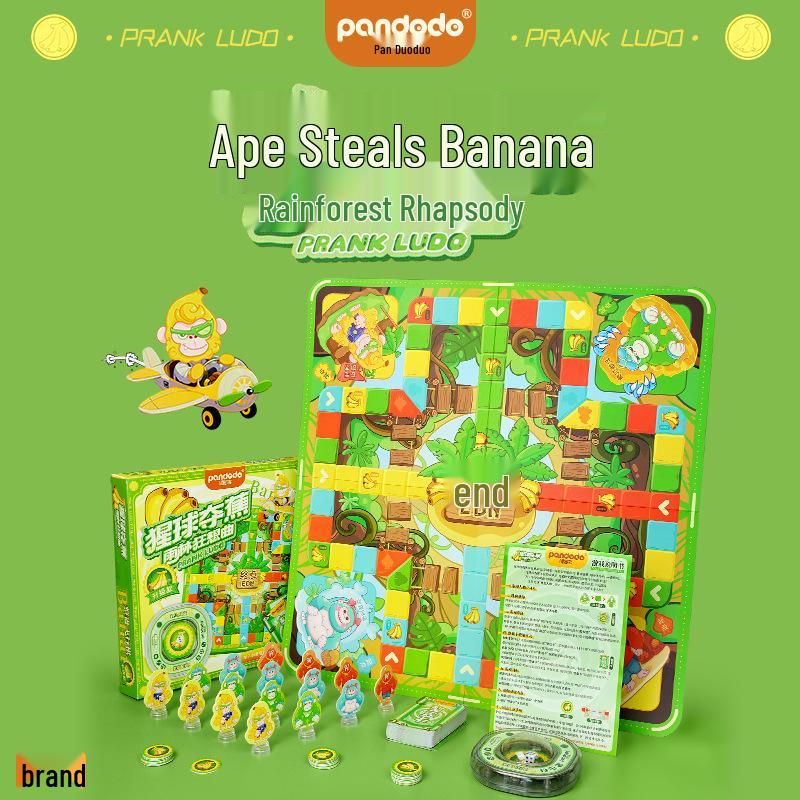 Interactive Monkey Grab Banana Card Game - Educational Party Game for Children and Family