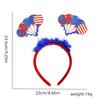 USA Patriotic Party Glasses 4th of July Red White Blue Felt Photo Booth Props Independence Day Costume Eyewear/Hair Band