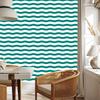 Wallpaper Stripes turquoise, white, celadon and sea green 50x1000