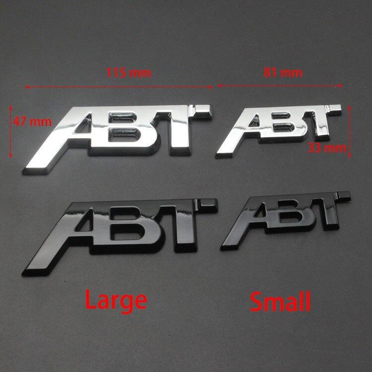 1Pcs ABT Logo 3D Adhesive Rear Side Body Car Badge Emblem Sticker Decal for A//udi V//W