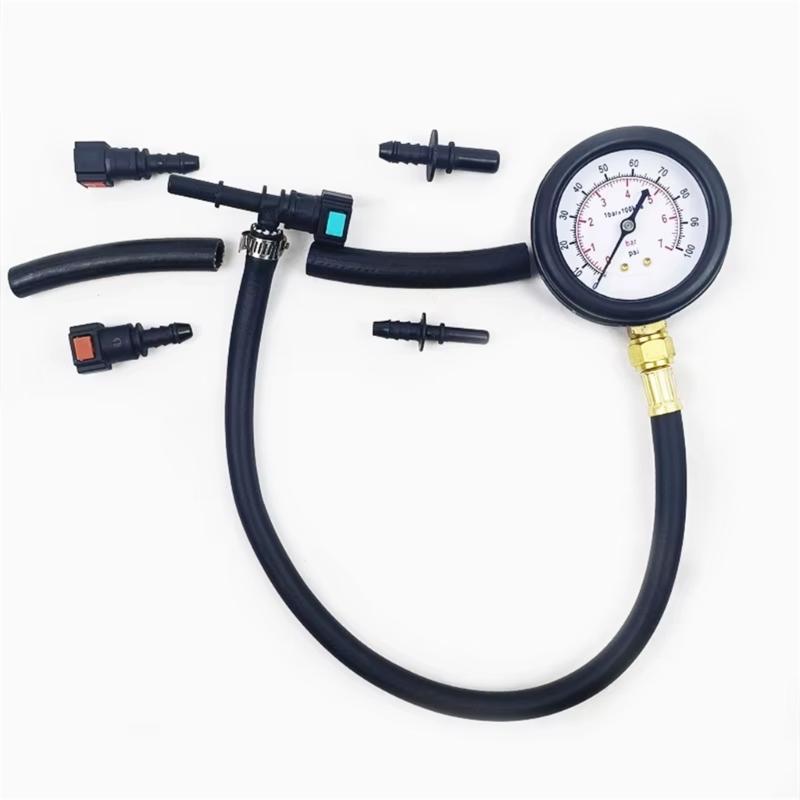 Comprehensive Gas Pump Pressure Testing Gauge With Clear Display for Motorcycle Vehicles with High Precise Measurement