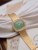 Opal Ladies Watch Vintage Gold Plated Diamond Inlaid Wristwatch Unique High End Elegant Light Luxury Timepiece for Women