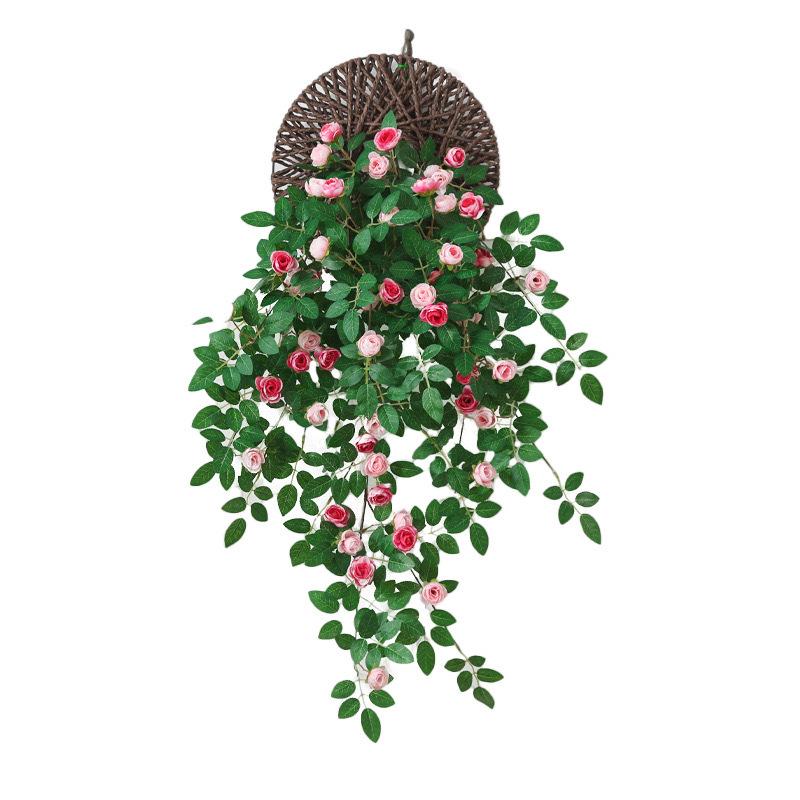 Artificial Rose Flower Vine for Wall & Pipe Decoration In Living Rooms, Malls & Courtyards