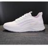 Women's Flying Textile Shoes Spring and Autumn Leisure Sports Soft Sole Light Running Shoes Breathable Non-slip Flat Mother's Shoes