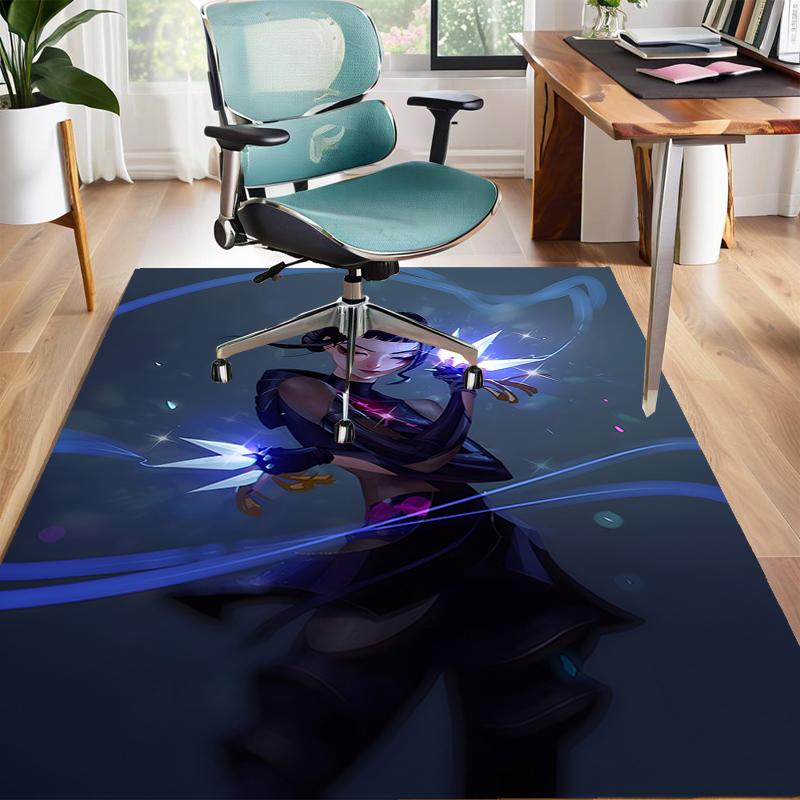 1pc KPop Demon Hunters ZOEY3 Design Area Rug - Non-Slip, Soft & Cozy Floor Mat for Living Room, Bedroom, Office - Indoor/Outdoor Decorative Carpet