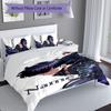 3pcs Custom Name Solo Leveling Bedding Set,Includes 1 Duvet Cover and 2 Pillowcases,All-season Bedroom Decor