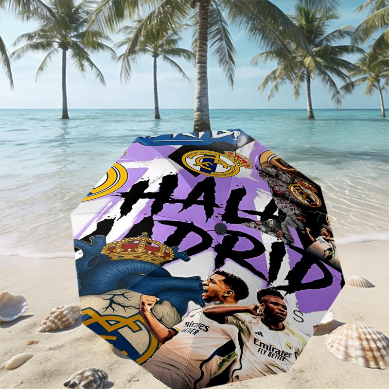 Football team Print Umbrella Automatic Opening/ Closing - Portable Foldable Design - Daily use for Travel/Outdoor - Gift for Birthday