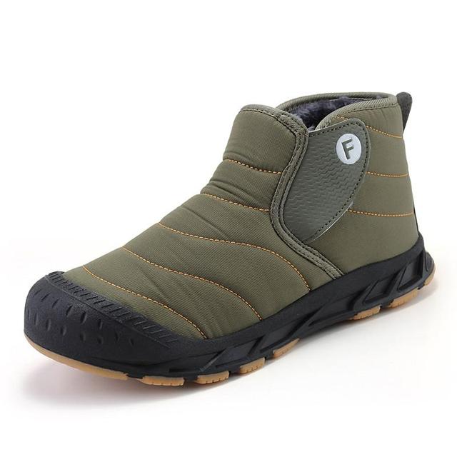 Winter Men Snow Boots Warm Fur Big Size 29 -47 Unisex Ankle Boots Long Plush Outdoor Mens Sneakers Waterproof Male Casual Shoes